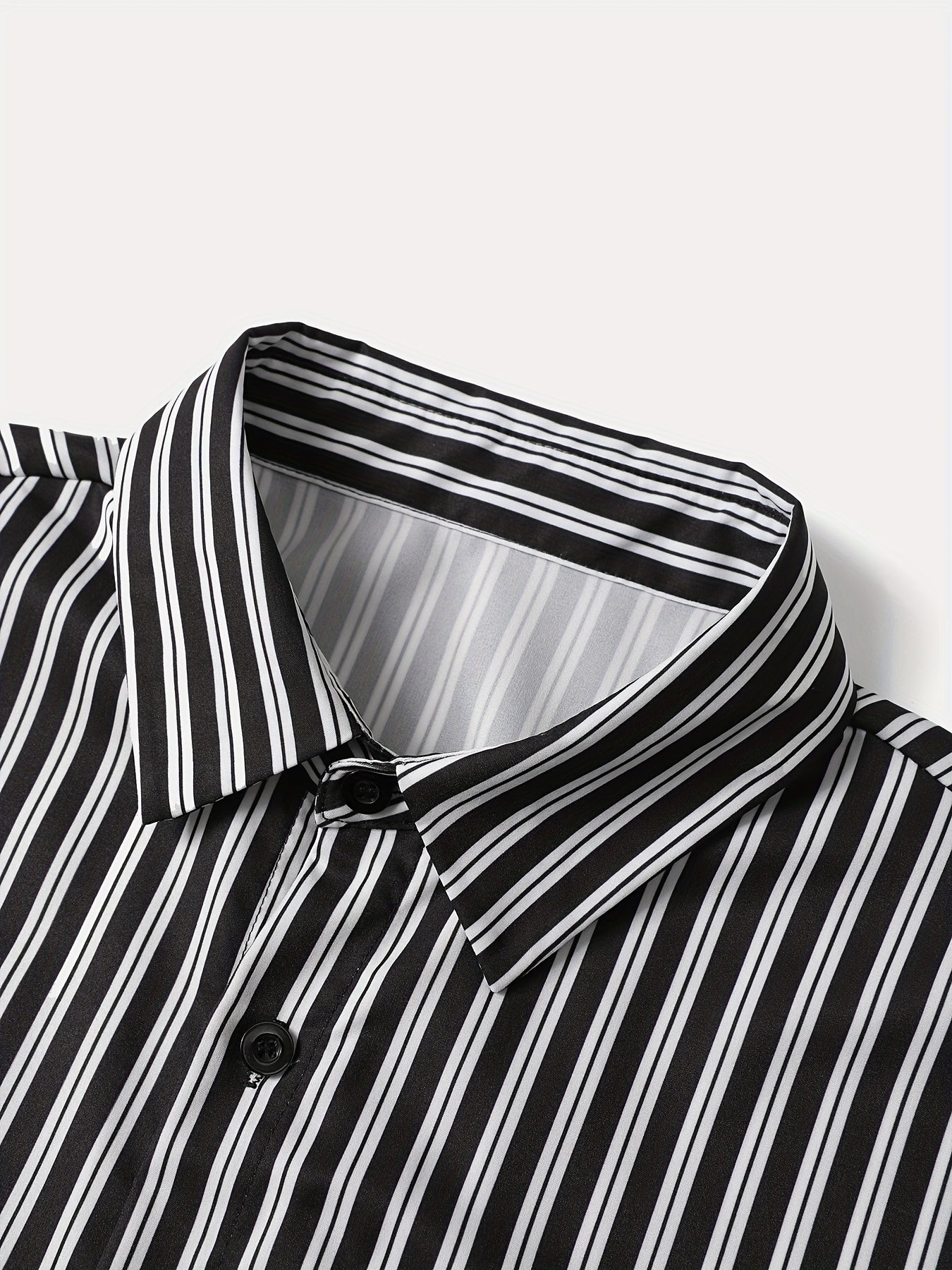 Men's Summer Printed Button-Up Shirt & Shorts Set