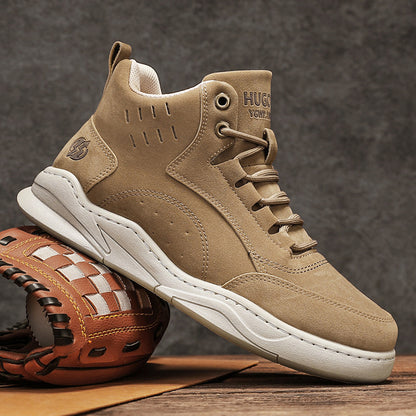 Men's Large Size High-Top Sneakers Casual Outdoor Boots