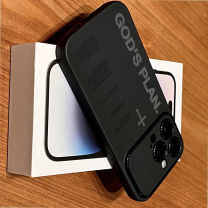 Shockproof TPU iPhone Case with God's Plan Slogan Design