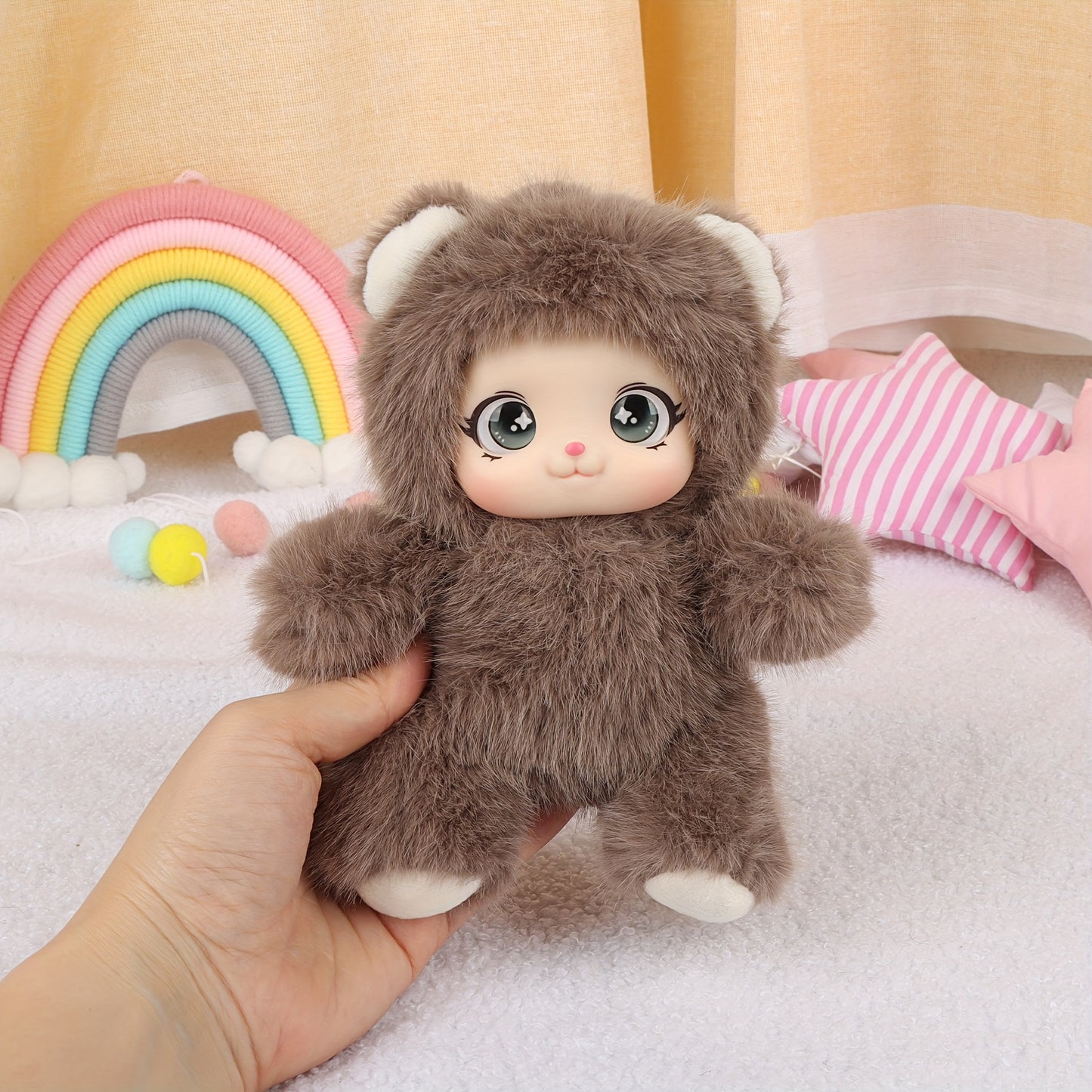 AURAESIN Plush Toys - Super Soft Huggable Bunny Bear Sheep Dolls, // Cuddly Stuffed Animals Suitable for Bedside & Desk Decor, Christmas Gifts for & s