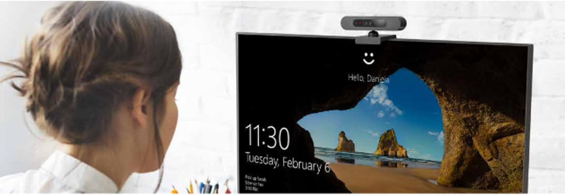 Lenovo 500 Full HD USB Webcam, Black