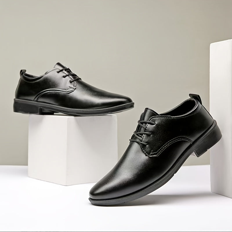Men's Lace-Up Oxford Dress Shoes, Comfortable Non-Slip Formal Shoes