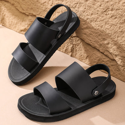 Men's Casual Double-Strap Sandals with Non-Slip Soft Sole