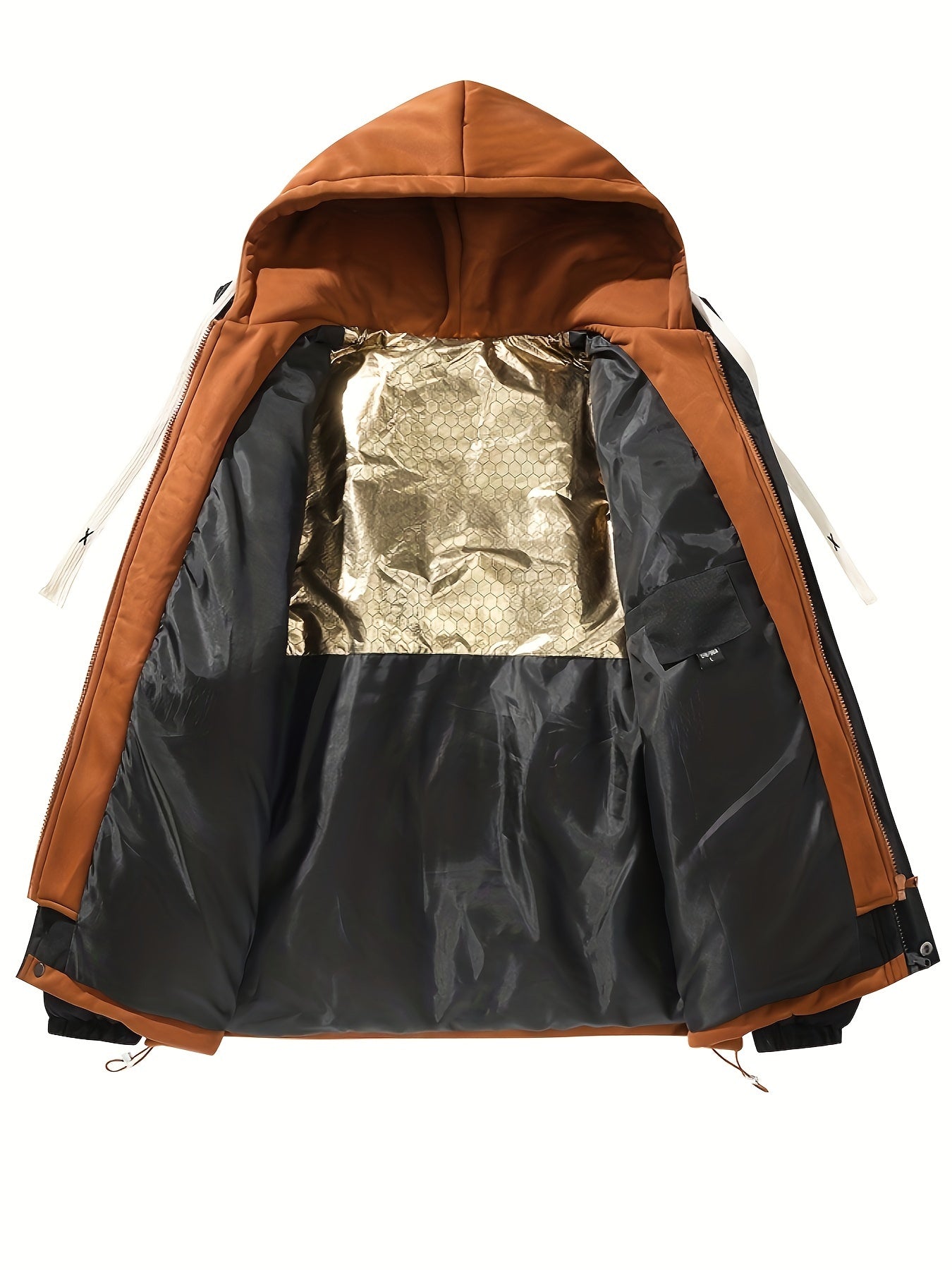 Կանացի բաց կապույտ, գլխարկով փքված բաճկոն - հարմարավետ, բրդյա ծածկույթով ձմեռային վերարկու՝ լարերով, առօրյա ոճ՝ ցուրտ եղանակի համար, ձմեռային վերարկու