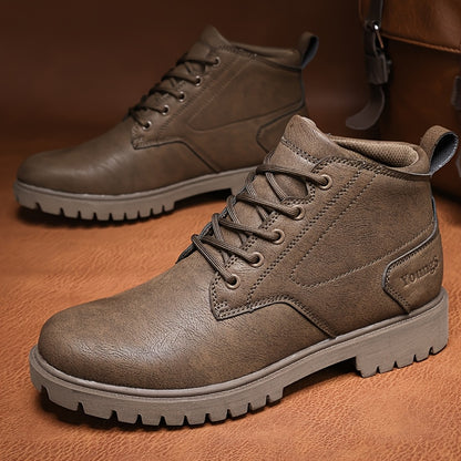 Men's High Top Oxford Shoes Soft Sole Non-Slip Boots