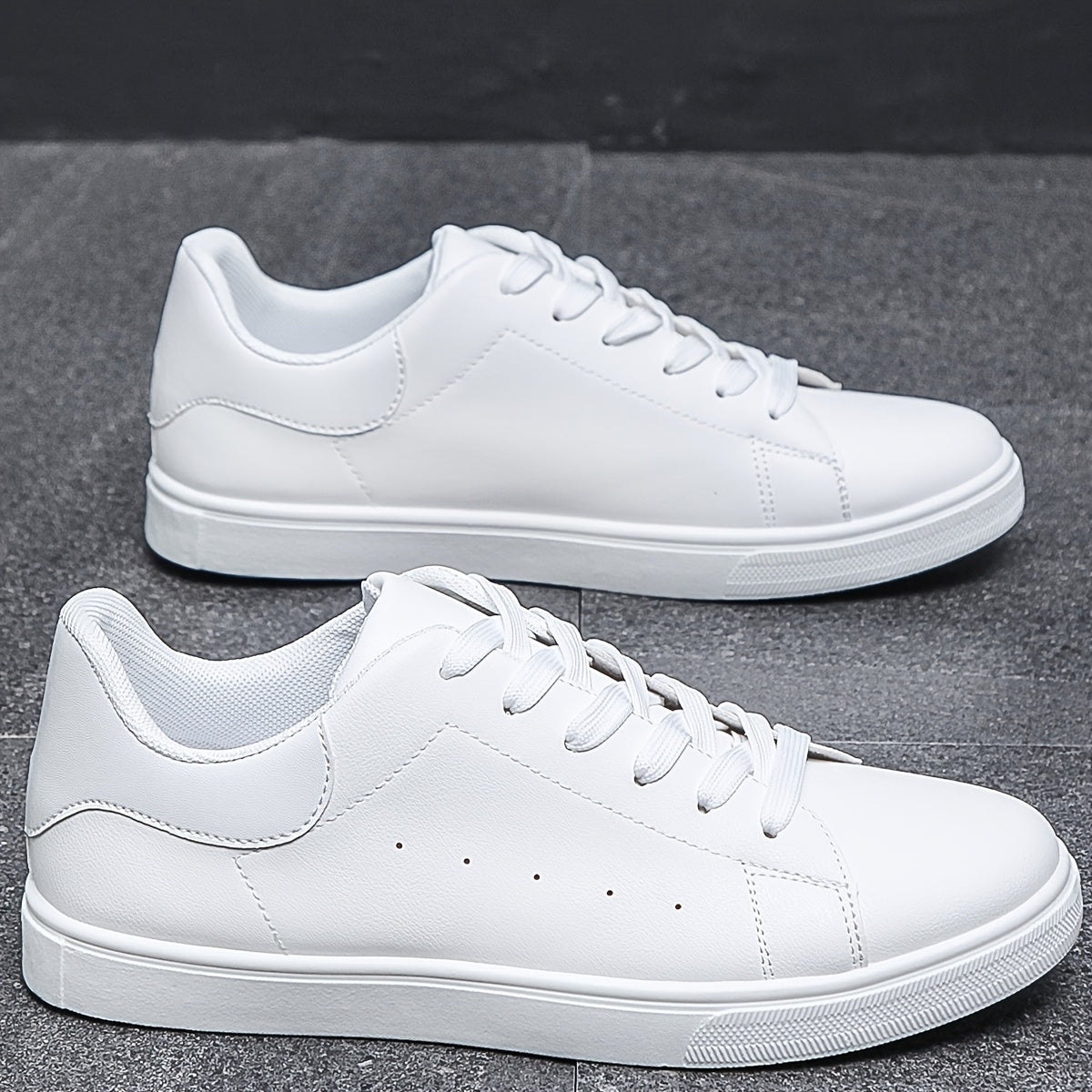 Men's Casual Minimalist Low-Top Sports Sneakers with Breathable Upper