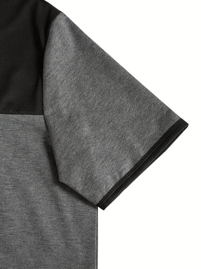 Men's Casual Summer Crew Neck T-Shirt & Drawstring Shorts Set