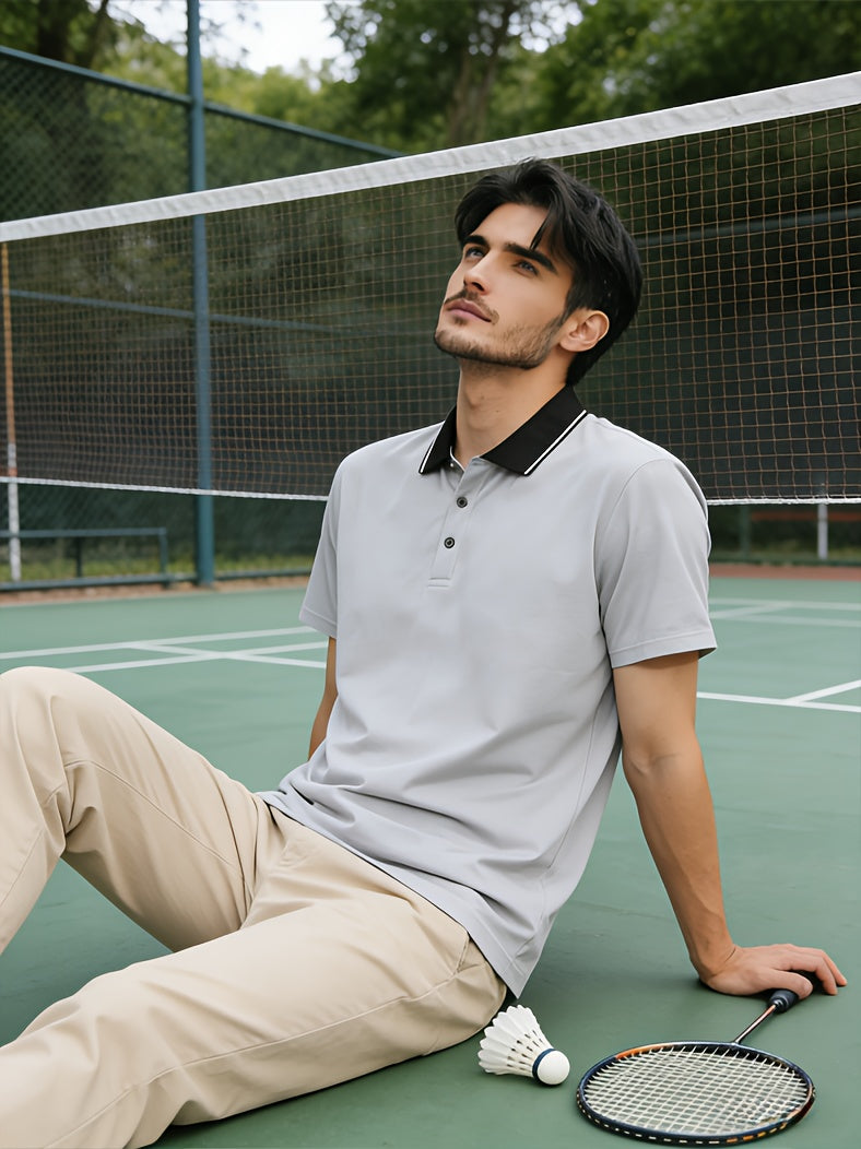 Quick-Dry Men's Short-Sleeve - Trendy Calvin Print - ayq