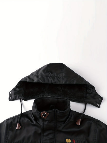 Տղամարդու ծանր ձմեռային բաճկոն՝ ջերմամեկուսացված ցուրտ եղանակի համար՝ ամբողջական կայծակաճարմանդով, գլխարկով, քամուց պաշտպանող վերնազգեստ, բազմաթիվ գրպաններ՝ ձիթապտղի կանաչ։ Տակտիկական դիզայն՝ բացօթյա, ճանապարհորդության, ամենօրյա օգտագործման համար։ Չձգվող։