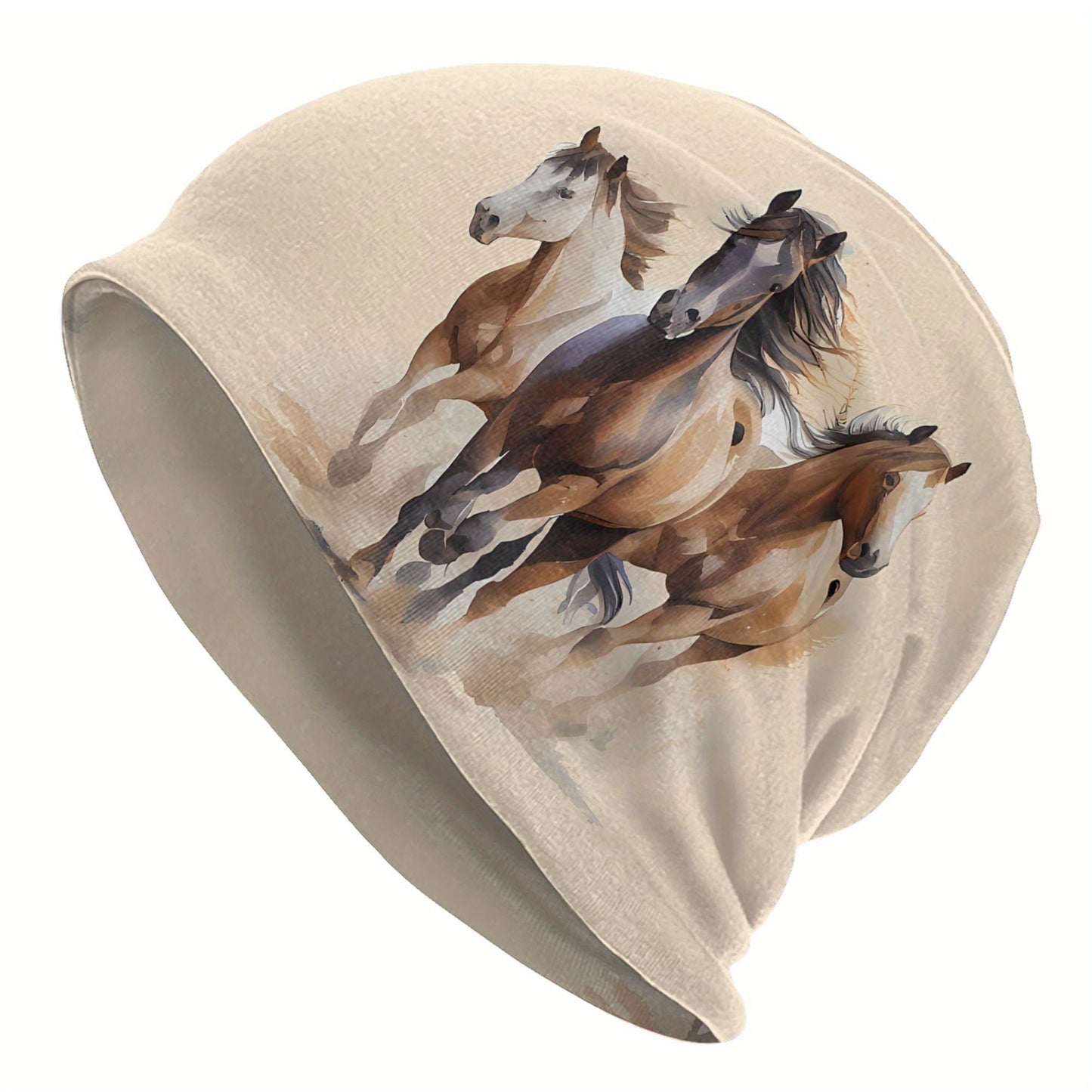 Horse Beanies Caps Hat Fashion Bonnet Hats Men