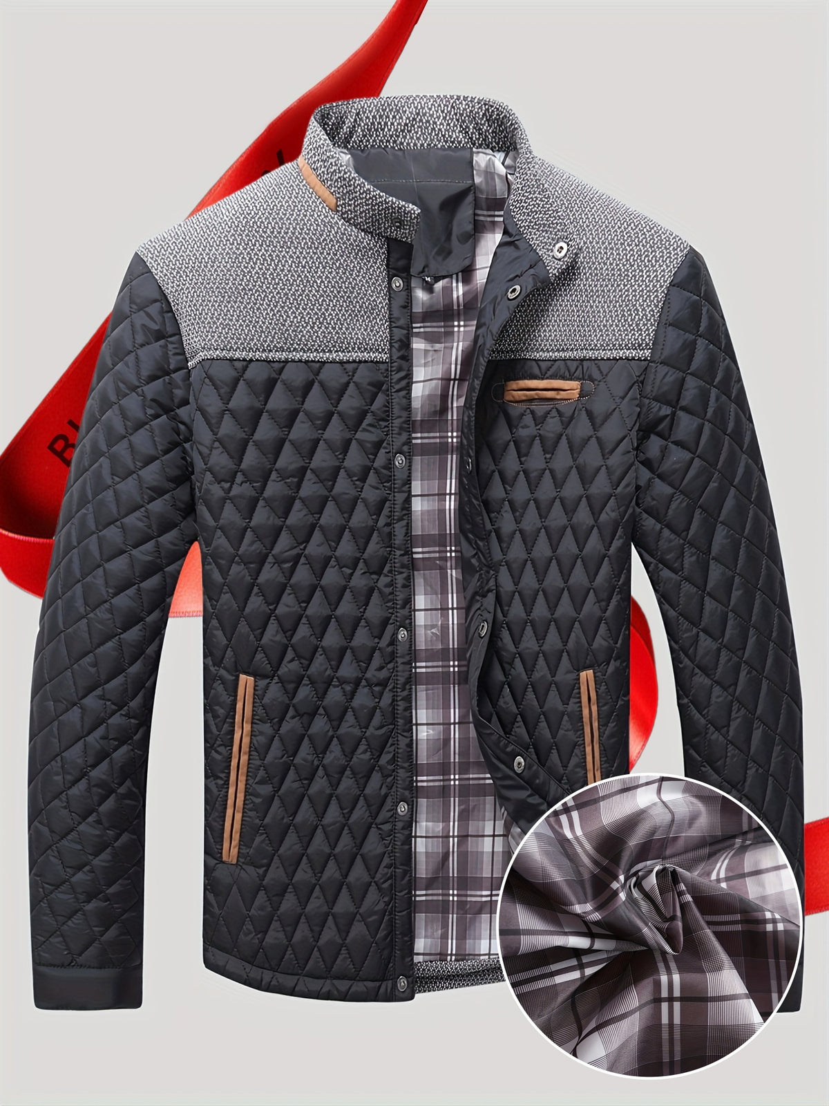 Men's Lightweight Warm Polyester Baseball Jacket for Hunting