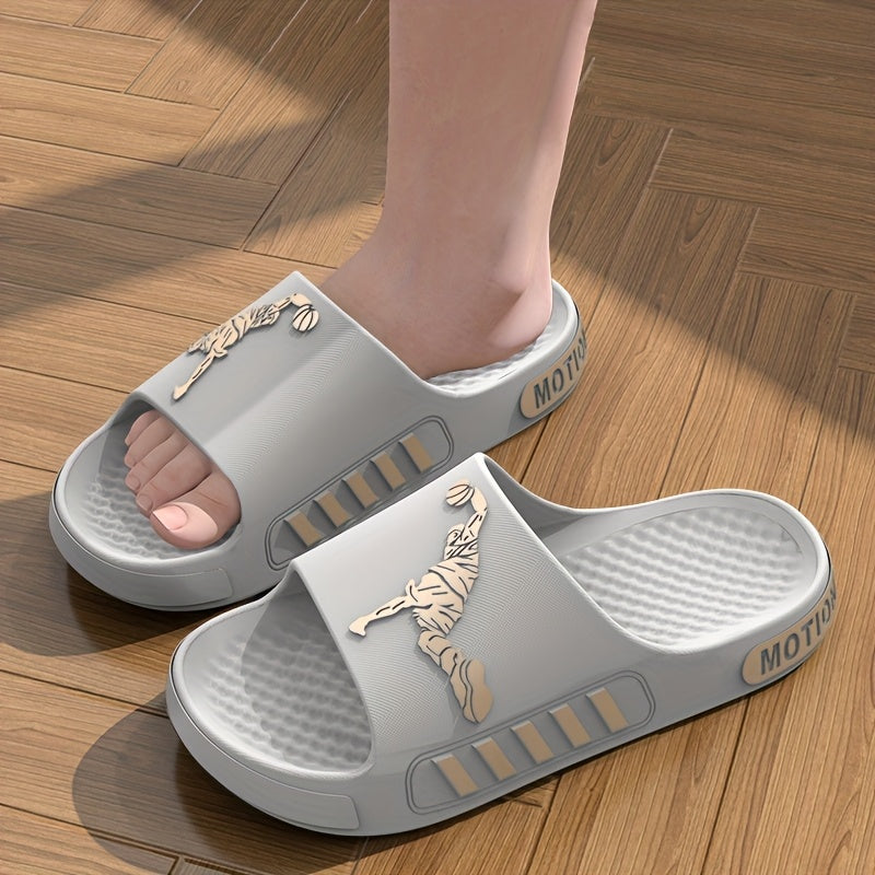 A Pair of EVA Slippers Featuring a Contrasting Sporty Design, with a Cloud-Like Soft And Comfortable EVA Sole. The Minimalist Style Is Fashionable And Versatile - ayq