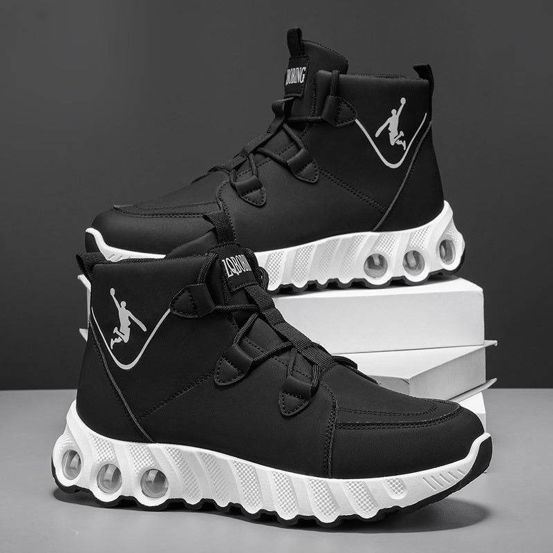Men's All-Season Outdoor Running Shoes with Durable PVC Sole