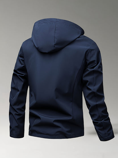 Men's Autumn Outdoor Sports Hooded Windbreaker Jacket