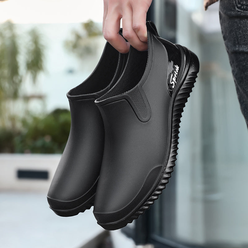 Lightweight Men's Low Cut EVA Rain Boots for All Seasons