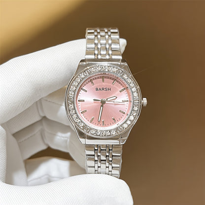 Women's Quartz Stainless Steel Casual Wrist Watch with World-Time
