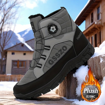 GSSZO Men's High-Top Hiking Boots with Height Increase - Slip-Resistant & PVC Sole, - -Terrain Boots Suitable for Urban Streetwear, Outdoor Trekking, Heavy-Duty Wear - Comfortable & Durable (Year-Round Use)
