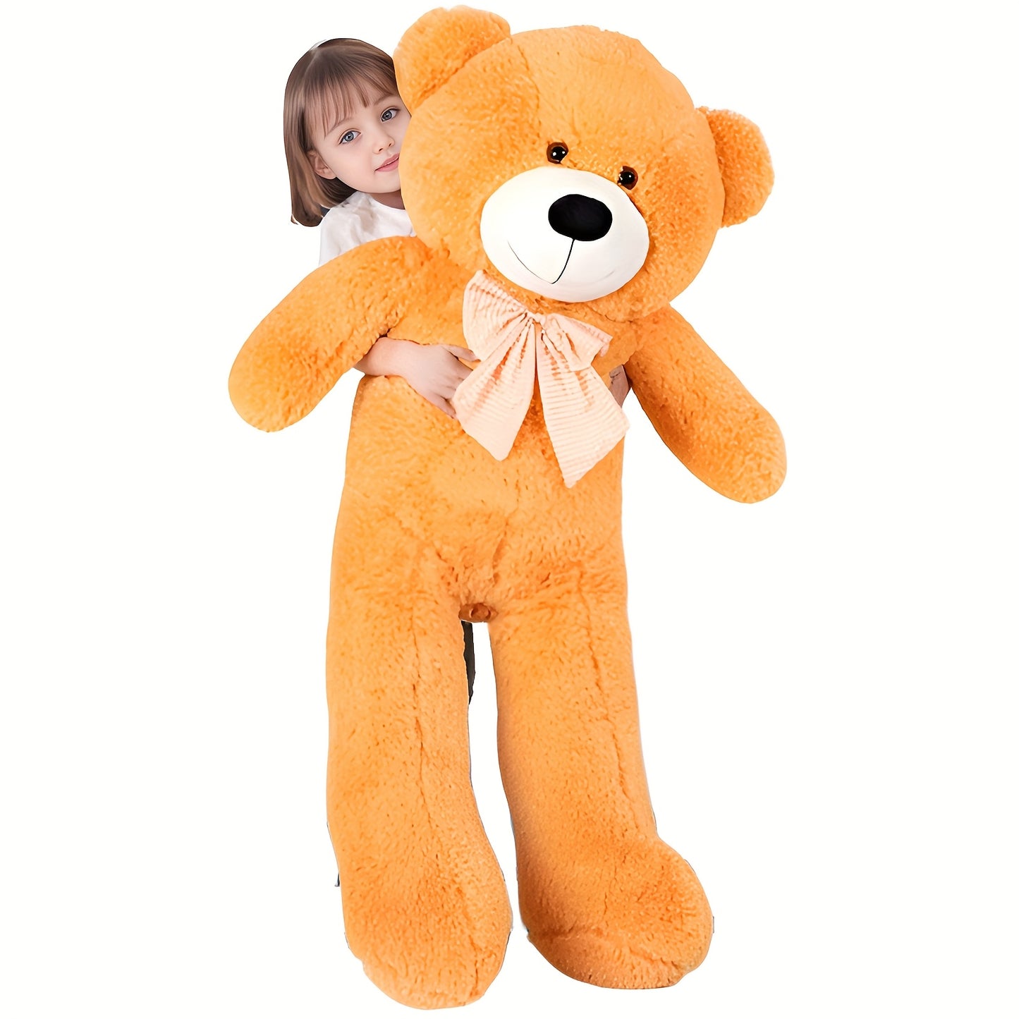 A Large 48-Inch Oversized Brown Teddy Bear, Perfect As a Cuddly Gift for Children, Suitable for Birthdays, Halloween, Christmas, And Valentine'S Day