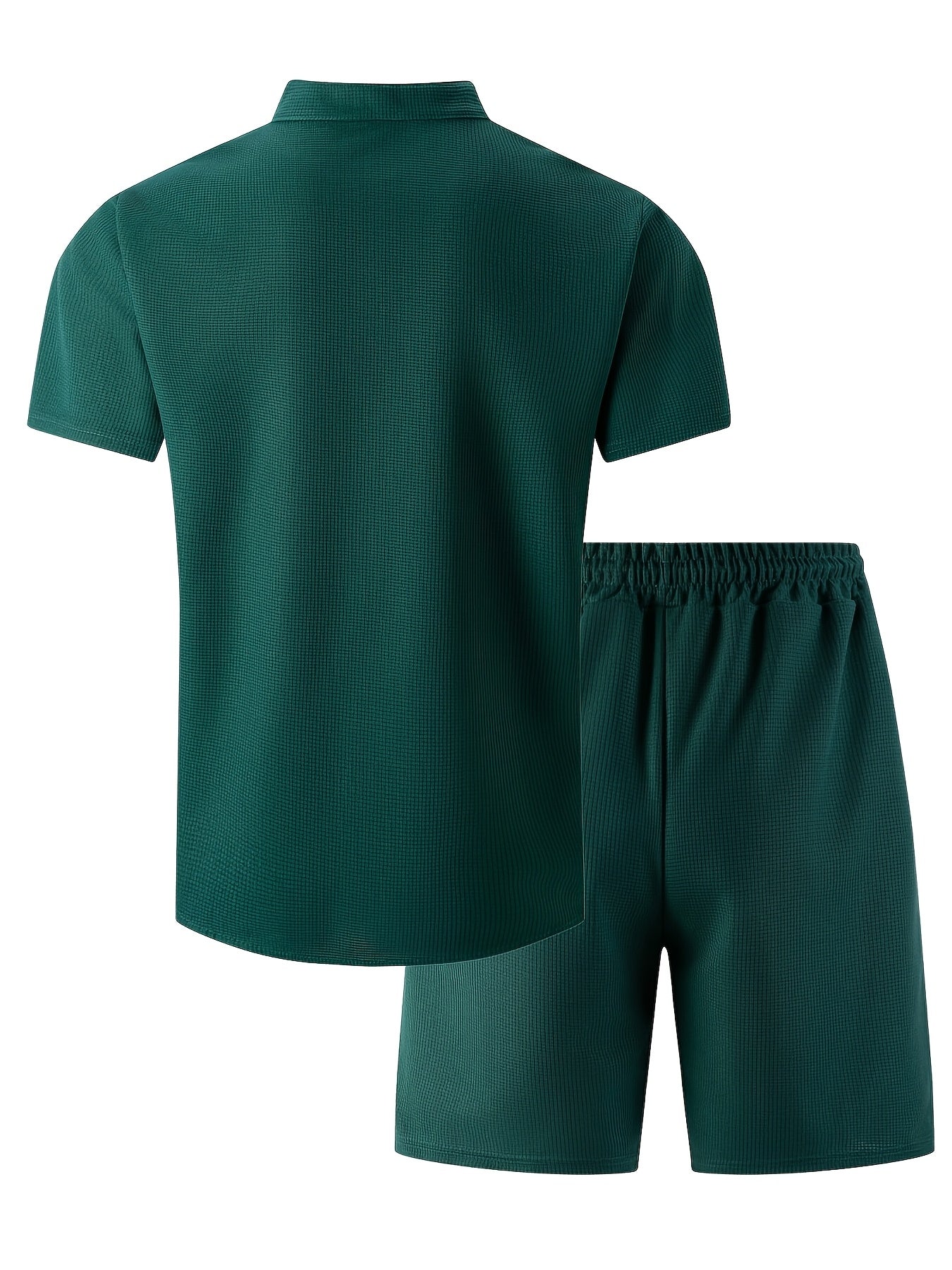 Men's Summer Waffle Knit 3-in-1 Set with Shorts and Pants