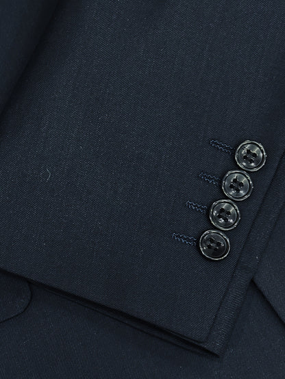 Men's Two-Piece Suit in Solid Color with Sealed Pockets, Regular Fit Suit Trousers, Elegant and Classic, Suitable for Business and Wedding Parties