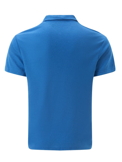 Men's Solid Short Sleeve Zipper Shirt, Casual Male Shirt For Summer Outdoor, Gift For Men - ayq