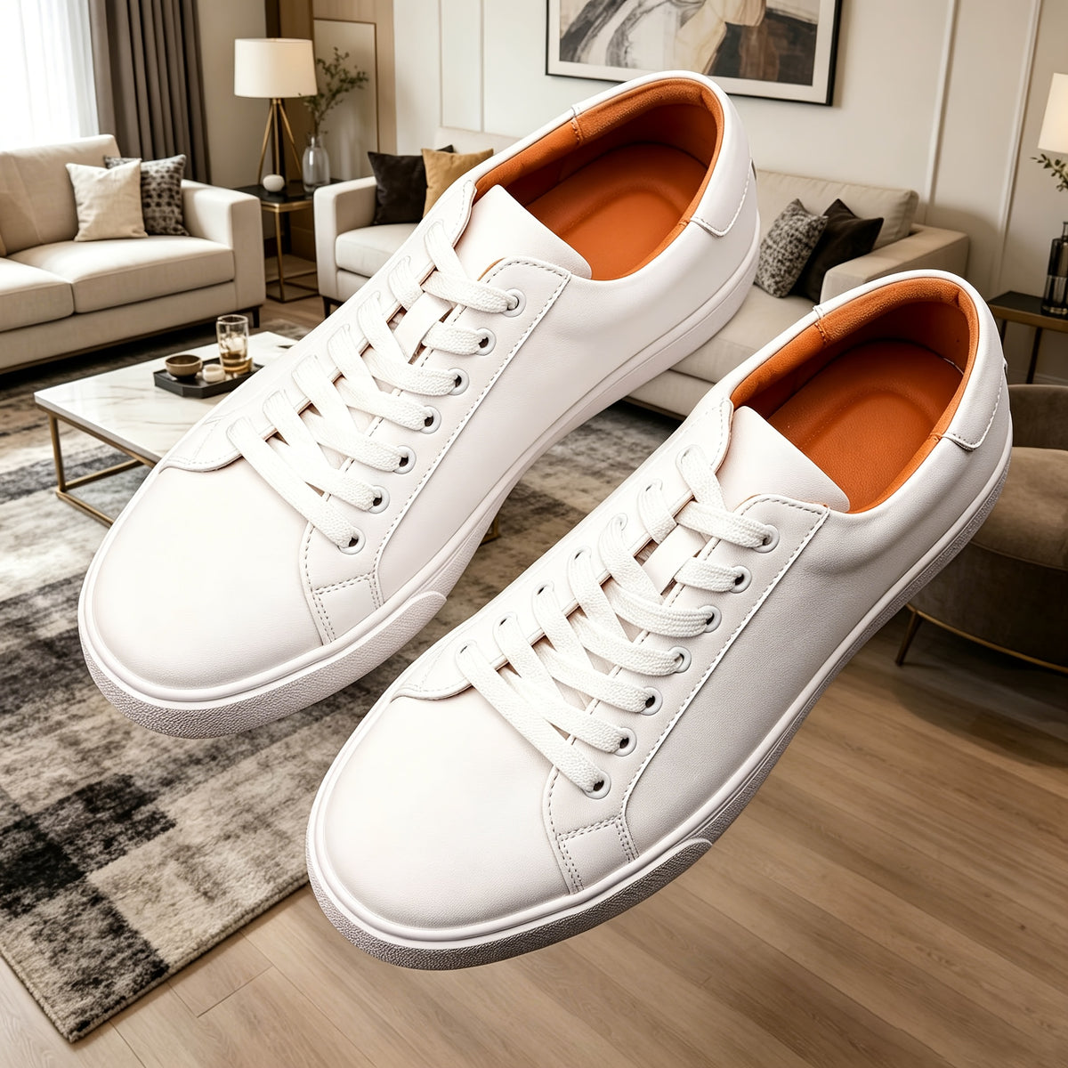 Plus Size Men's Casual Athletic Shoes with Rubber Non-Slip Sole