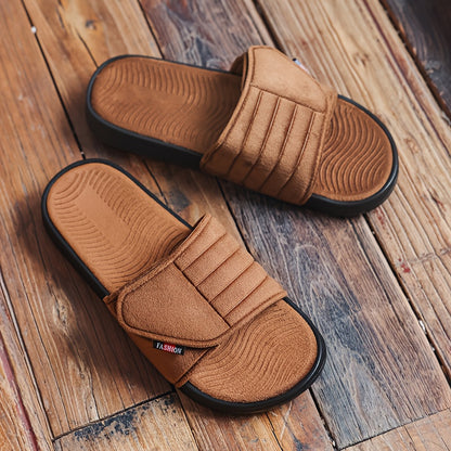 Comfortable All-Season Microfiber Couple's Casual Slippers