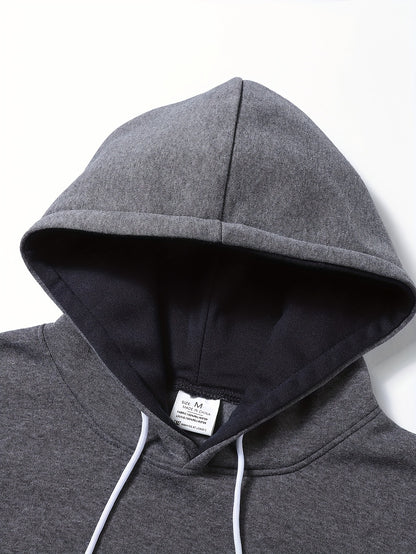Men's Color Block Hoodie - Casual Graphic Design Pullover With Kangaroo Pocket For Winter And Fall Streetwear - Great Gift