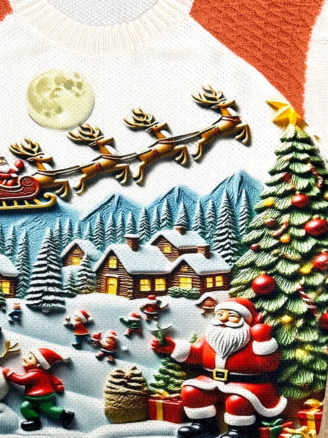 Christmas Sweater Women's Adult Winter Color Block Top with Reindeer Snowflake Print, Comfortable and Fun Holiday Pullover for Christmas Parties Holiday Gatherings Family Reunions Office Parties - Holiday Themed Outfit