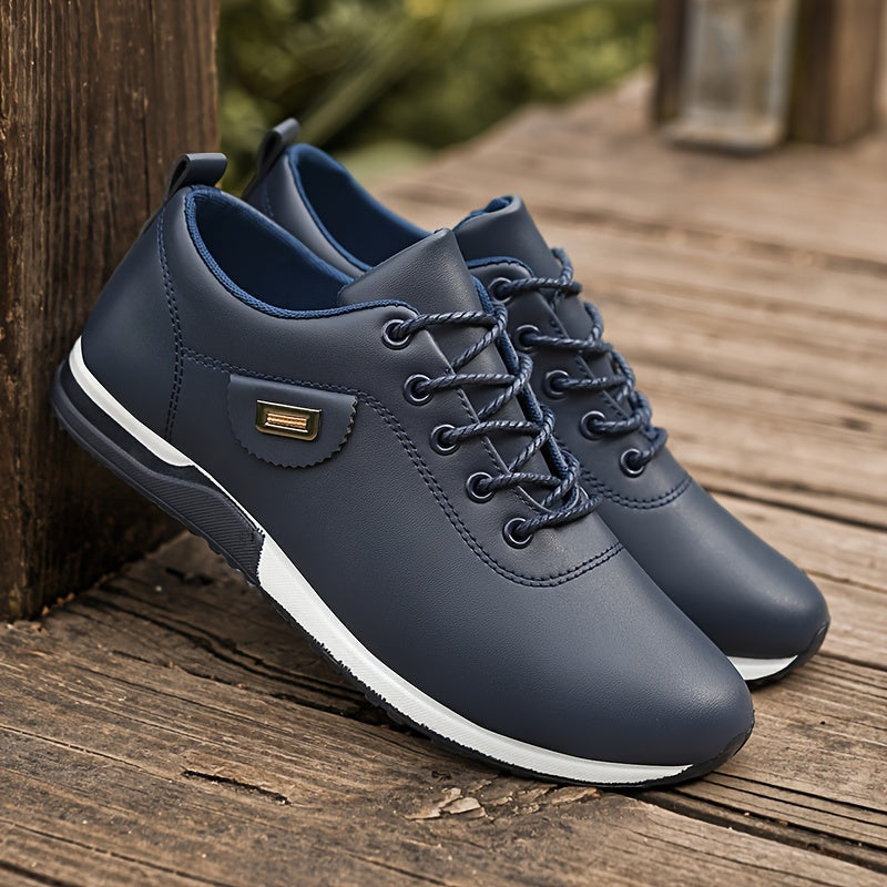 Men's All-Season Business Casual Lace-Up Shoes, Large Size