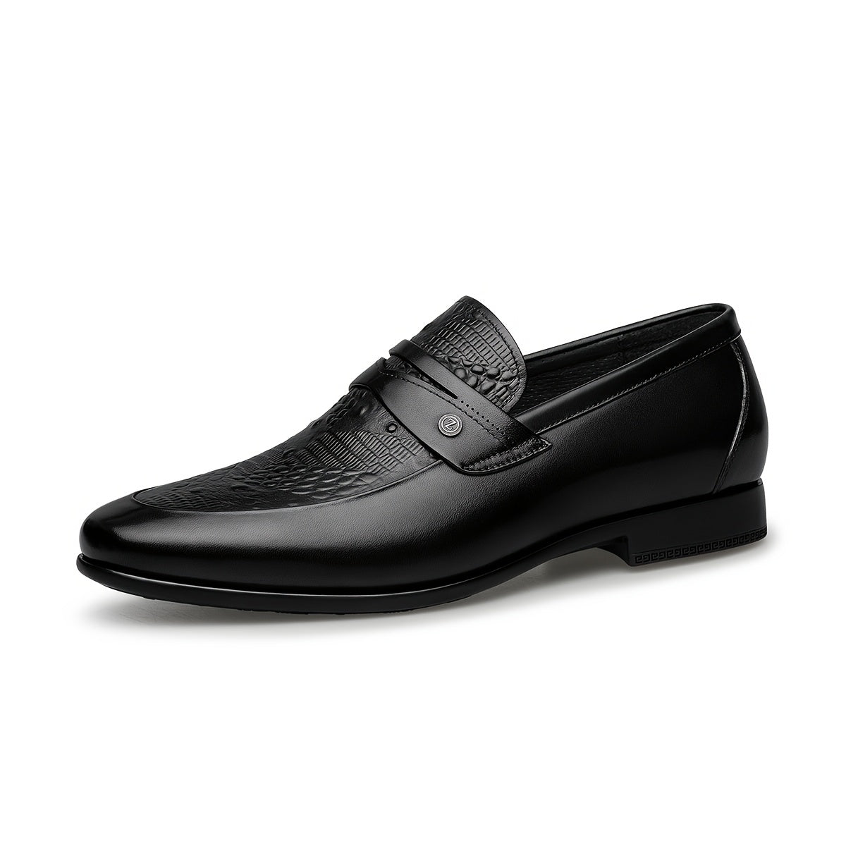 Men's Lightweight Leather Derby Shoes Slip-On Formal Business