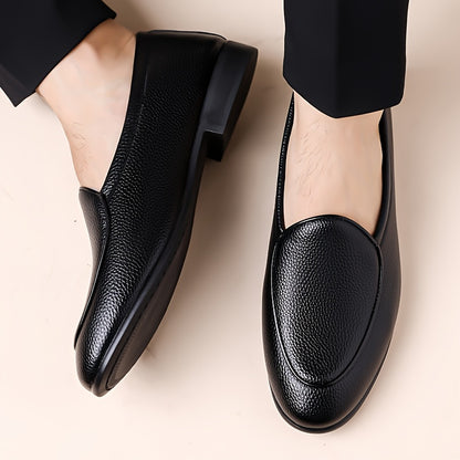 Men's Wide Fit Casual Slip-On Shoes with Microfiber Upper