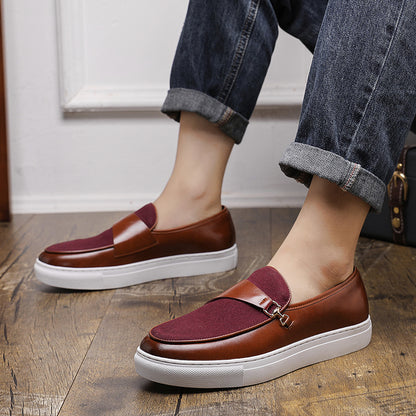Classic British Style Slip-On Ankle Loafers for All Seasons