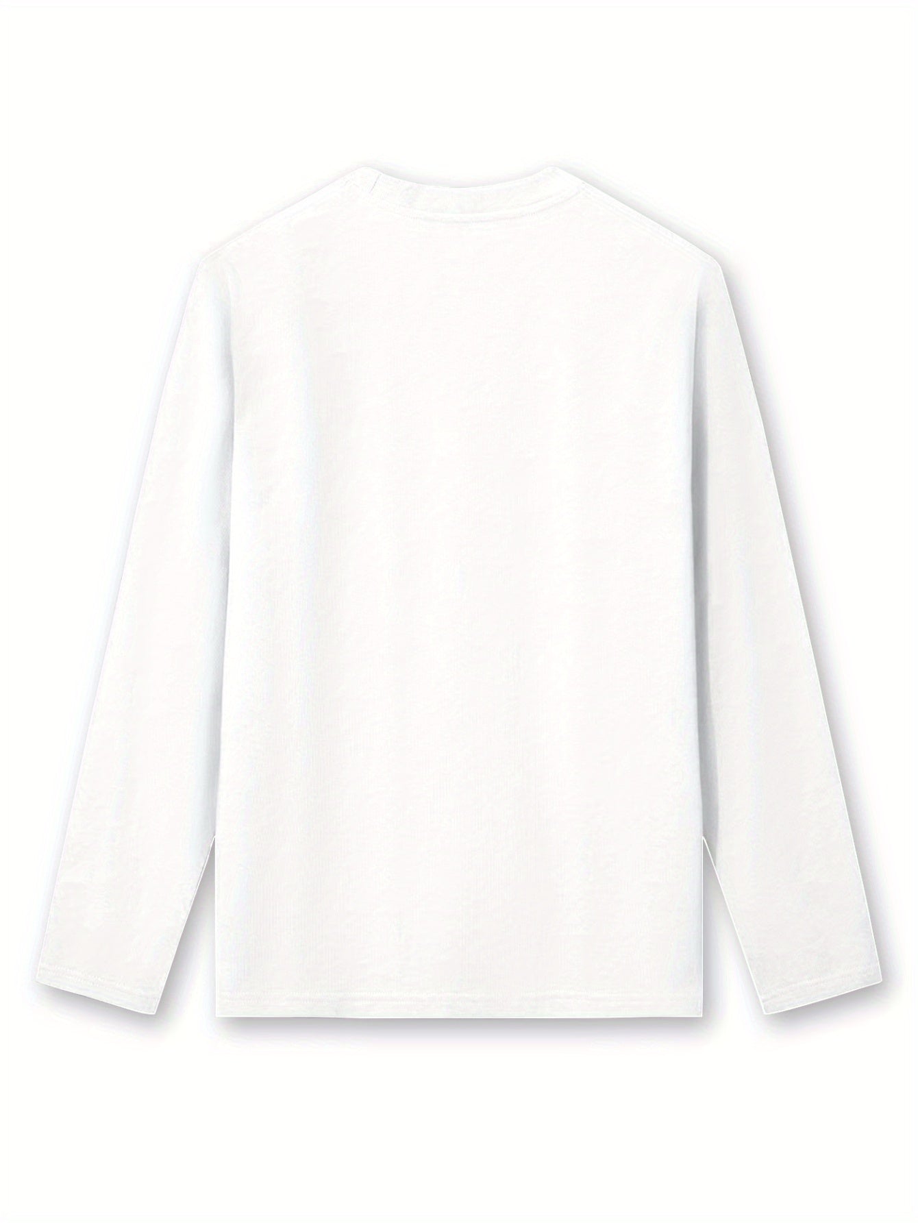 Women'S Christmas Long Sleeve T-Shirt - Santa Claus & Holiday Graphic Tee, Machine Washable Everyday & Party Outfit for Christmas, New Year'S Eve - Non-See-Through Casual Top, Christmas Shirts, Festive Attire, Round Neckline