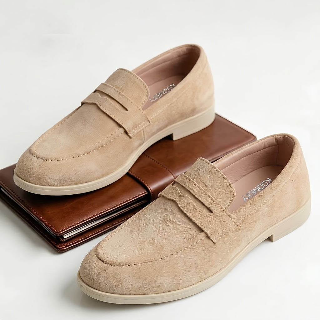 Men's Slip-On Fabric Loafers for All-Season Comfort