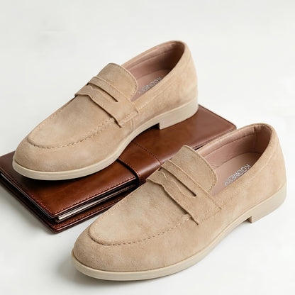 Men's Slip-On Fabric Loafers for All-Season Comfort