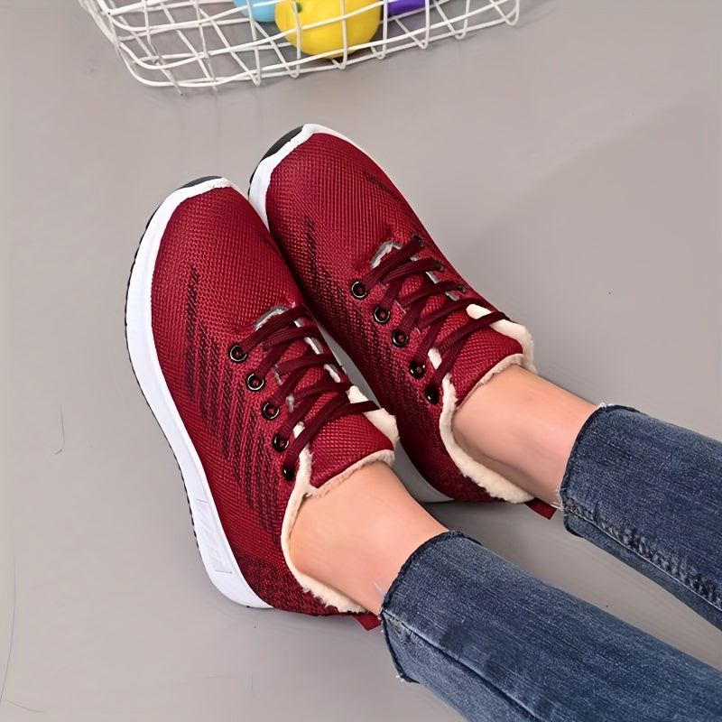 Women'S Winter Snow Boots - Slip-On Closure, Non-Slip Rubber Sole, Cushioned Insole - Lightweight Cold Weather Shoes for Seniors, Moms