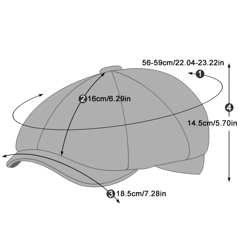Valentine's Day 2025 New Spring and autumn Men's casual hat retro thin beret
