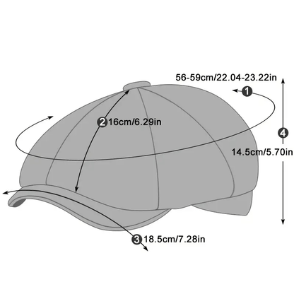 Valentine's Day 2025 New Spring and autumn Men's casual hat retro thin beret