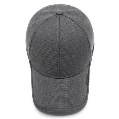 1pc Black Gray Summer Breathable Men Baseball Cap For Outdoor Sports