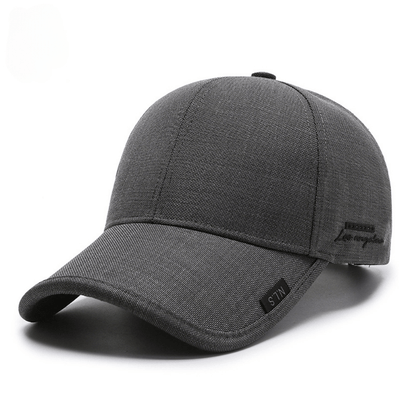 1pc Black Gray Summer Breathable Men Baseball Cap For Outdoor Sports