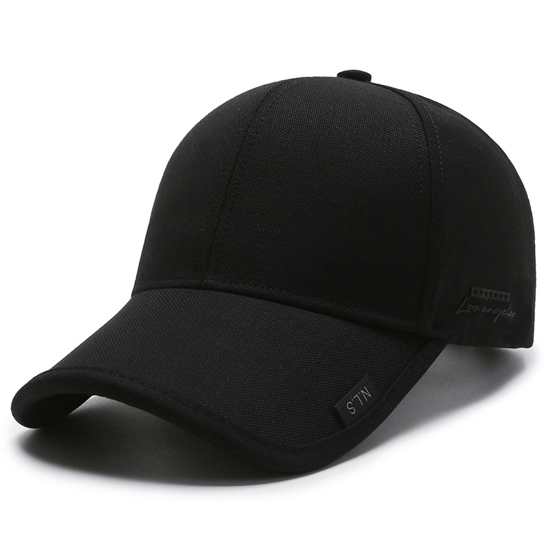 1pc Black Gray Summer Breathable Men Baseball Cap For Outdoor Sports
