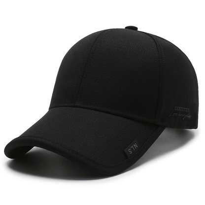 1pc Black Gray Summer Breathable Men Baseball Cap For Outdoor Sports