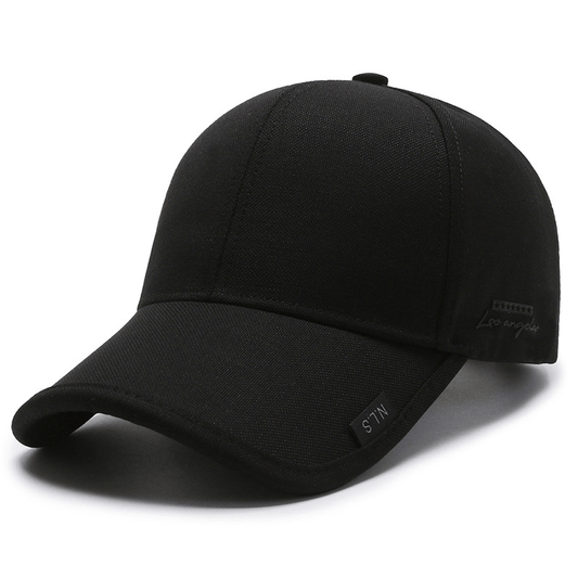 1pc Black Gray Summer Breathable Men Baseball Cap For Outdoor Sports