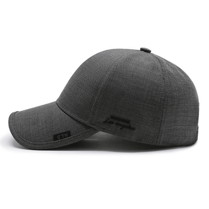 1pc Black Gray Summer Breathable Men Baseball Cap For Outdoor Sports