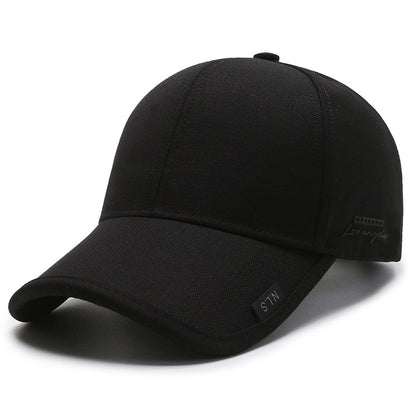 1pc Black Gray Summer Breathable Men Baseball Cap For Outdoor Sports