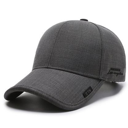1pc Black Gray Summer Breathable Men Baseball Cap For Outdoor Sports