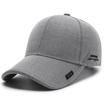 1pc Black Gray Summer Breathable Men Baseball Cap For Outdoor Sports