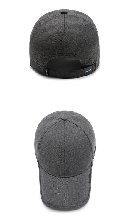 1pc Black Gray Summer Breathable Men Baseball Cap For Outdoor Sports