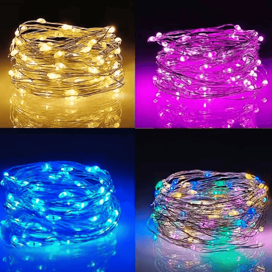 3/4/5 Meter Long Colored Light String, Button Battery Lights, Gift Flower Decoration, Christmas Tree Decoration, Party Decoration